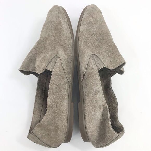 Lucky Charsa II Brand Taupe Soft Suede Leather Slip On Loafer Flats - Picture 7 of 12